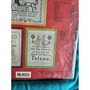 cross stitch sampler kit Friend gift